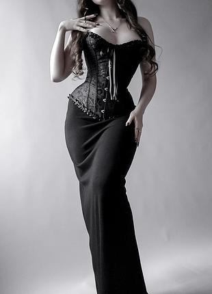 Изысканная длинная черная юбка🥀