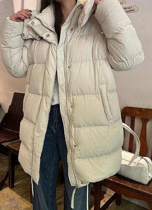 Пуховик loewe , подовжений , куртка loewe, зимова куртка