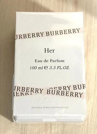 Жіночі парфуми burberry her edp 100 ml. барбери фо хе парфуми 100 мл оригінал