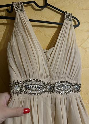 Красива, легка сукня жіноча бежева плаття бежеве