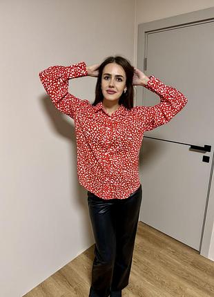 Нова жіноча сорочка рубашка червона