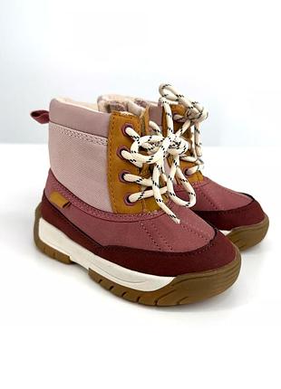 Дитячі зимові чоботи/ черевики на дівчинку zara, рожеві 21