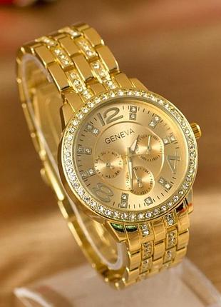 Женские золотые часы geneva
