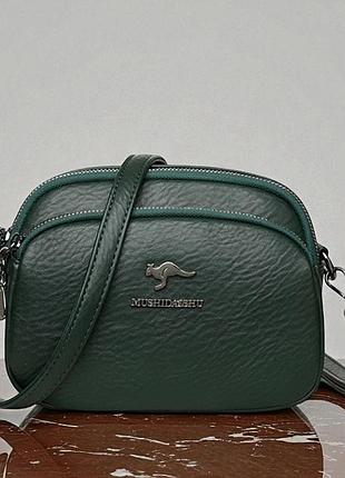 Женская мини сумочка клатч кенгуру, маленькая сумка для девушек на плечо зеленый