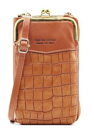 Жіноча міні сумочка клатч рептилія на плече, маленька сумка гаманець для телефону