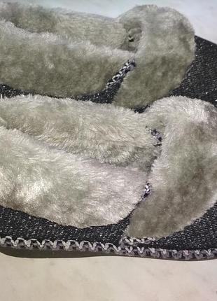 Тапочки з хутром домашні жіночі 36 розмір