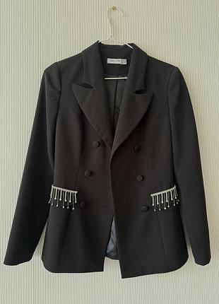 Піджак чорний one by one