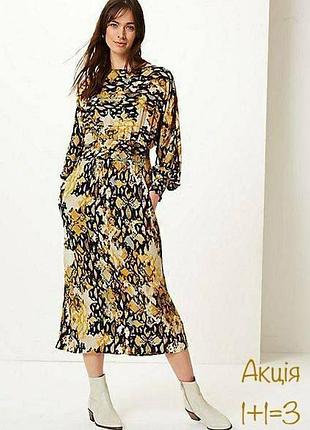 Віскозна довга сукня m&s у зміїний принт