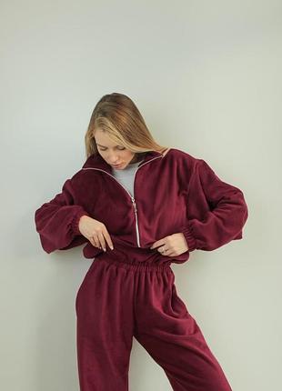 Комбінезон оверсайз з дабл-флісу