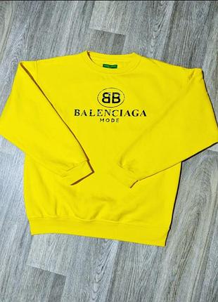 Чоловічий жовтий світшот із принтом розмір xl