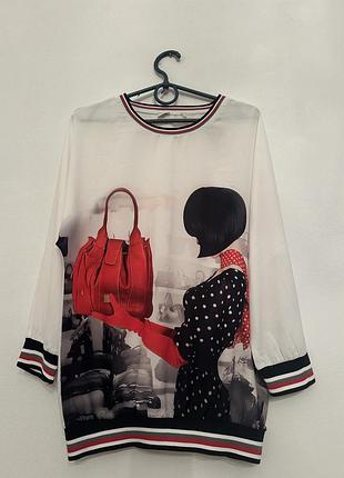 Блузка с принтом