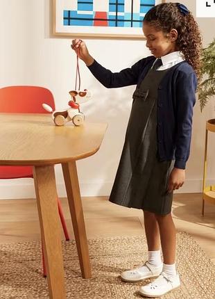 John lewis новий синій теплий кардиган для дівчинки шкільна форма розмір 9-10років