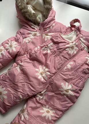 Зимовий комбінезон carters для дівчинки розмір 80-86