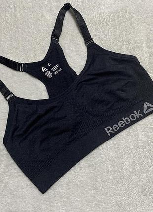 Топ лиф бра спортивный бюстгальтер черный reebok s