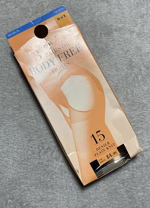 Чулки колготы женские черные новые m 15 den