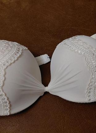 Бюстгалтер anabel auto, 80 b с пуш апом, вышивкой и сеточкой