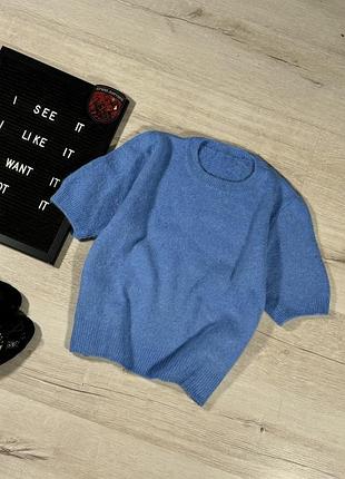 Джемпер футболка пухнастий з вовною