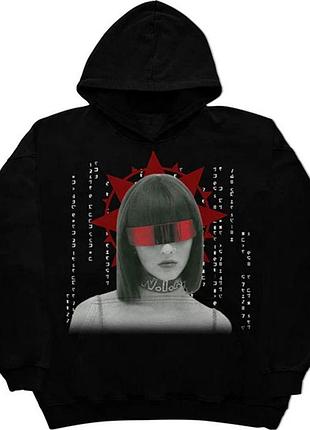 Теплий худі оверсайз на флісі в стилі y2k ,кофта з капюшоном без змійки на зиму-осінь-весну,тепла чоловіча кофта