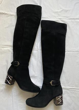 Ботфорти замшеві