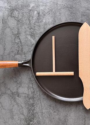 Сковорідка для млинців staub cast iron black 28 см