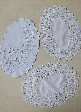 Вінтаж🤩👌🤍💓неймовірні мереживні серветки, гаптована і з бельгійським мереживом😍👍🤍💓
