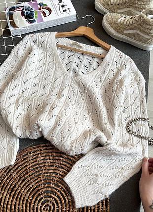 Классный свитер oversize (11% альпака) 2