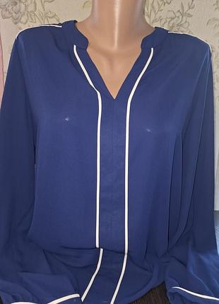 Блуза синяя