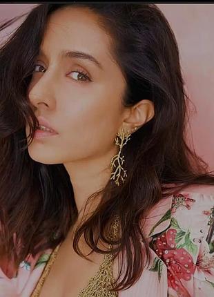 Серьги веточки