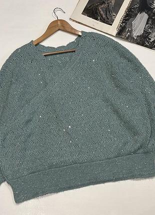Мятный свитер next