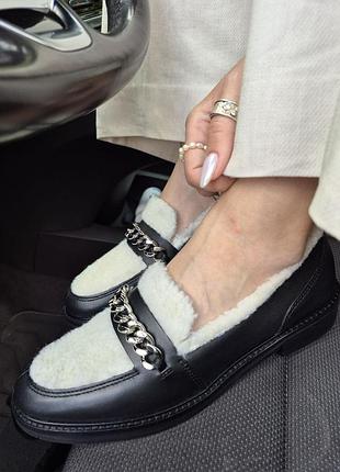 Лофери жіночі what for idelle  cream/ black