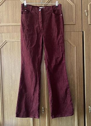 Вельветові брюки bootcut m&s