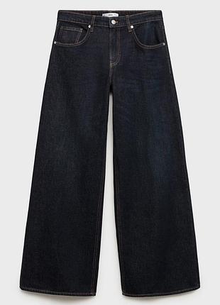 Джинси палацо темно сині mango р. 40