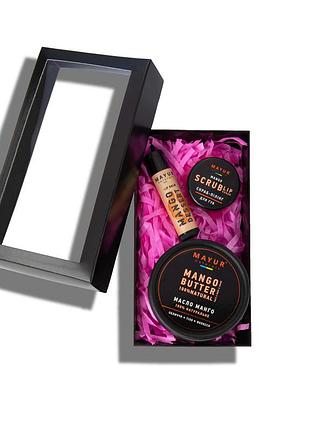 Подарунковий догляд за обличчям і губами "манговий десерт", тм мayur 80