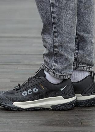 Мужские кроссовки nike acg mountain fly gore-tex black beige / smb+ 🔗
