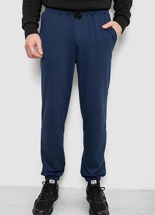 Спортивні штани чоловічі двонитка темно-синій
