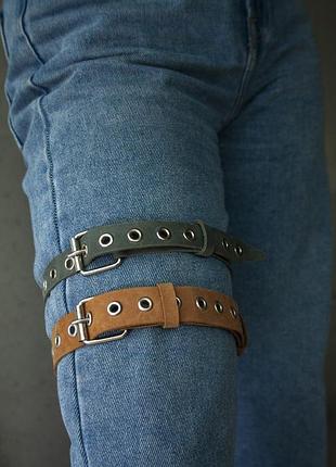 Набор гартеров натуральная кожа унисекс