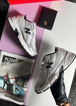 New balance 740 white silver black