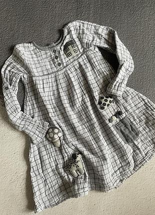 Муслінова сукня next з цікавими елементами розмір 5/6 років 116 см (193451425)