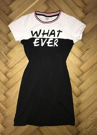 Сукня indian blue jeans з написом "what ever" розмір 14/164