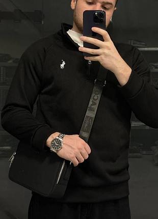 Polo ralph lauren кофта чоловіча поло на зіп топ якість s m l xl