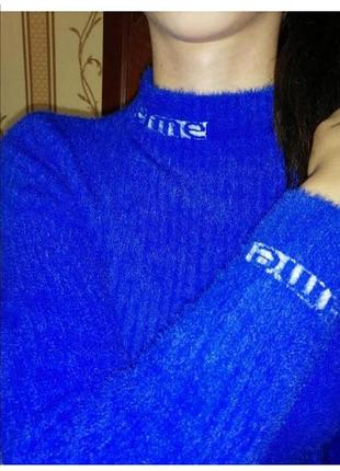 Тёплый свитер под горло альпака 40-46р