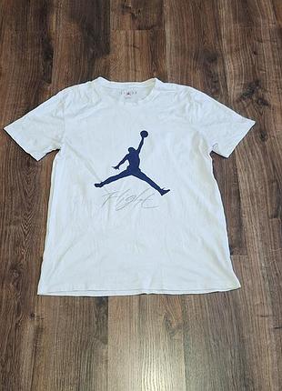 Мужская уникальная футболка nike jordan с большим лого оригинал
