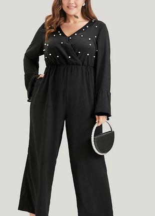 Шикарная комбинезон с бисером