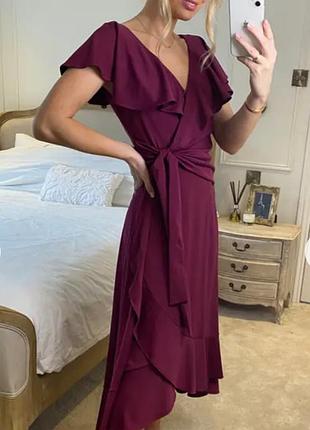 Сукня  бордо