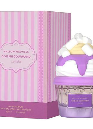 Lattafa give me gourmand mallow madness парфюмированная вода 75 мл