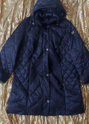 Isabel schmitt натуральный пуховик з германії  4x,l/48 з капюшоном