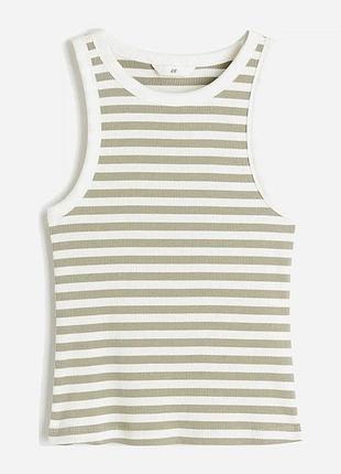 Базова майка в рубчик hm у смужку