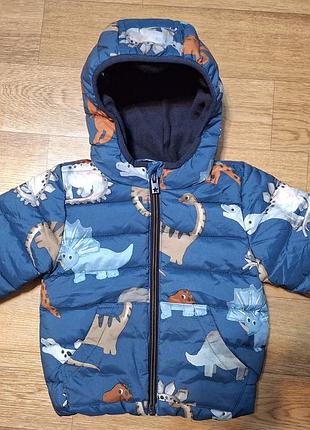 Куртка next для хлопчика  3-6 місяців 68/74 розмір динозаври демі/зима