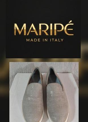 Слипоны maripé | кожа | made in italy | extra light туфли женские