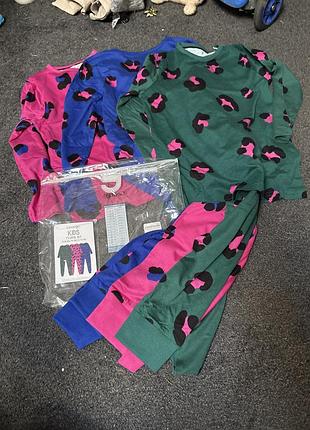 Нова пижама девочка george нова піжама дівчинка 6 7 8 9 10 12 13 14 років леопард